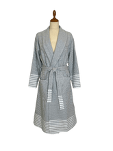 OtherStuff badekåbe Kimono - Grå m. striber otherstuff