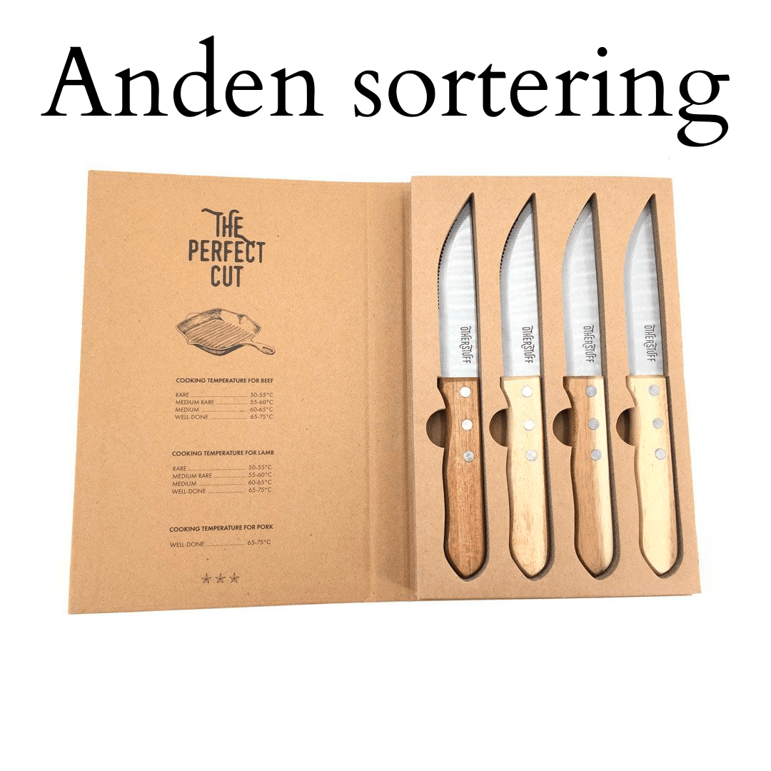 OtherStuff Grill sæt Knivsæt - 4 steak/pizzaknive anden sortering otherstuff