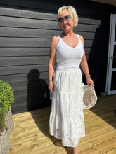OtherStuff Tøj Lang nederdel i broderie anglaise otherstuff