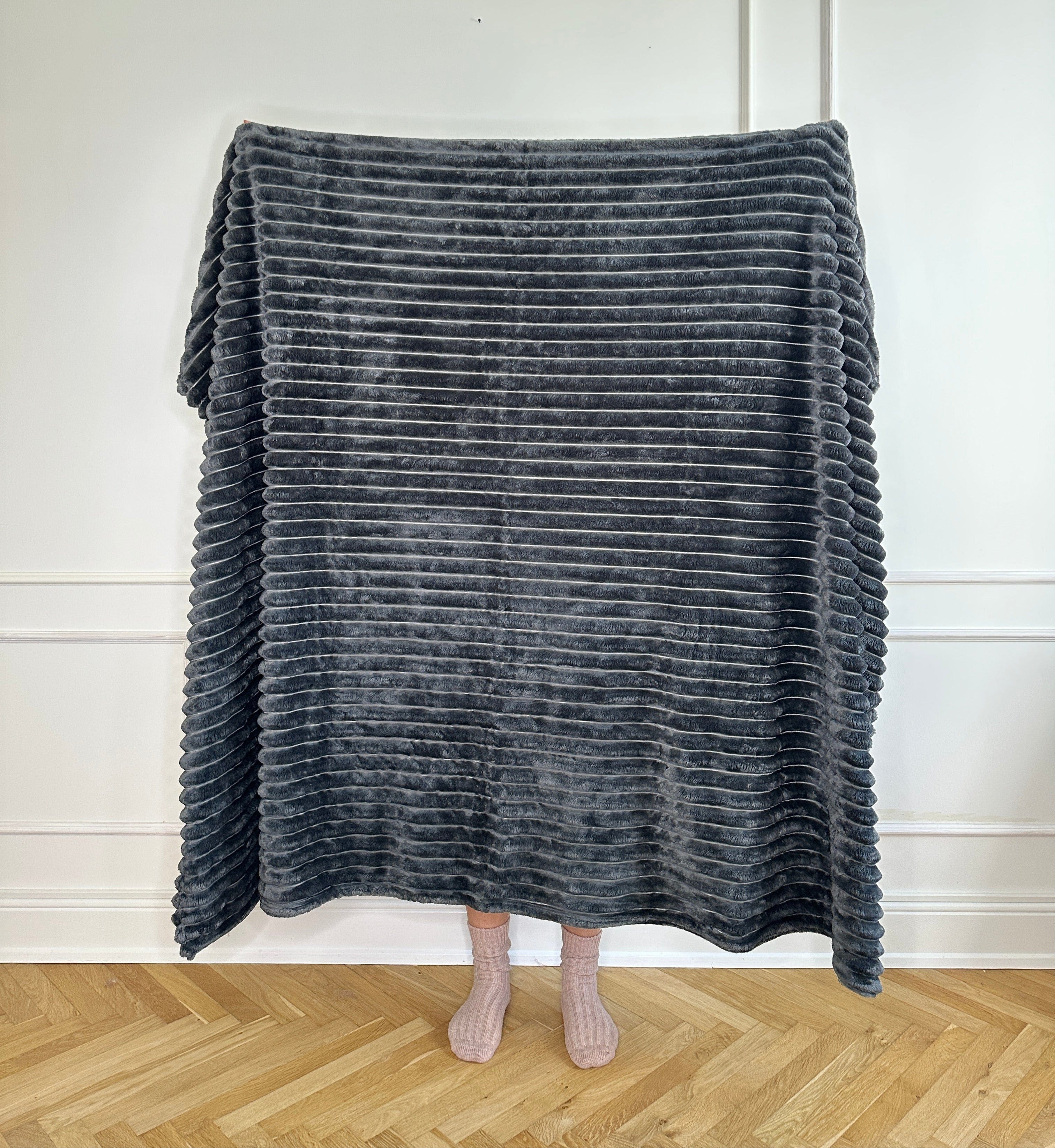 Otherstuff Plaid Luxus Fleece plaid i grå (150x200cm) otherstuff