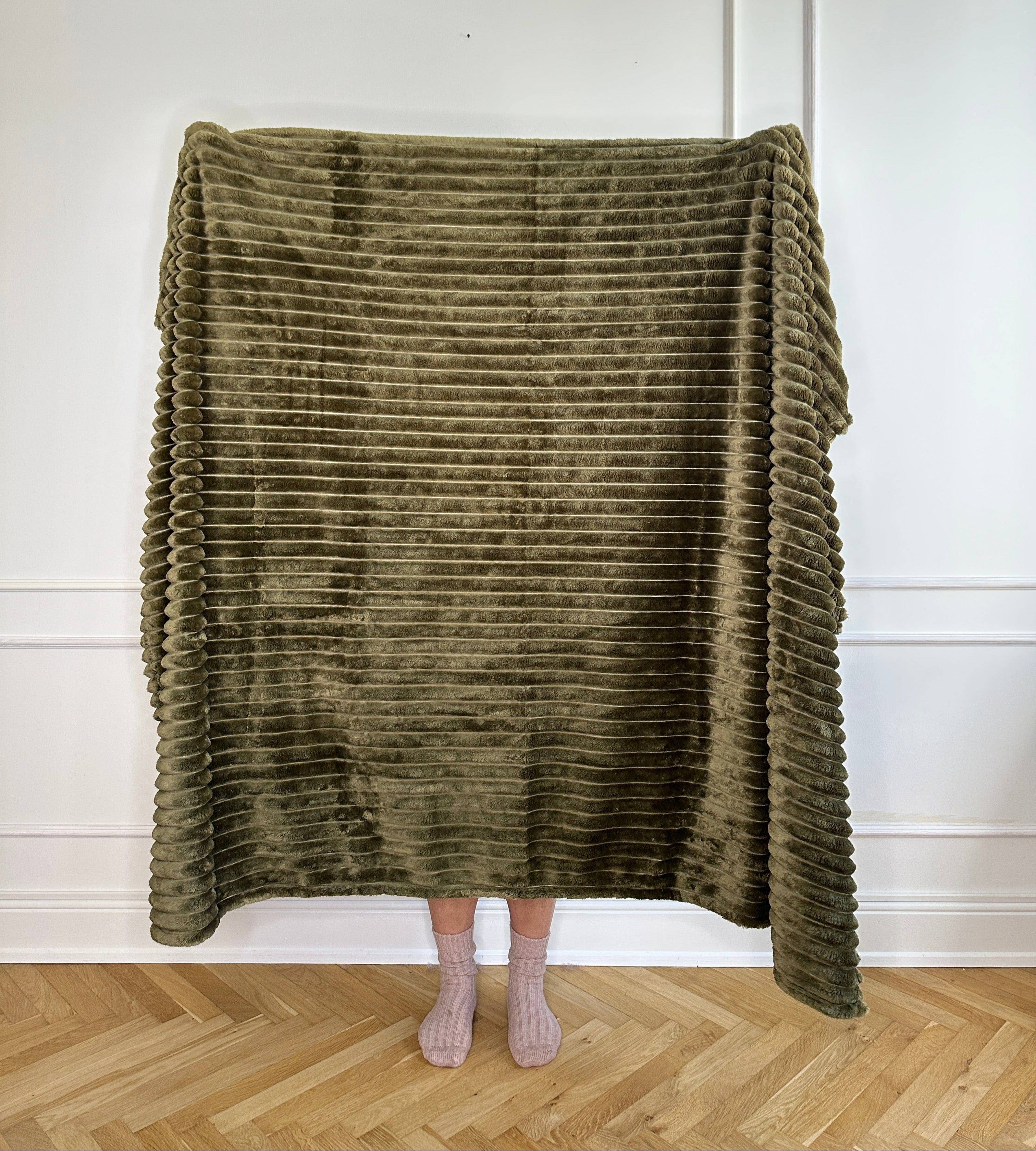 Otherstuff Plaid Luxus Fleece plaid i grøn (150x200cm) otherstuff