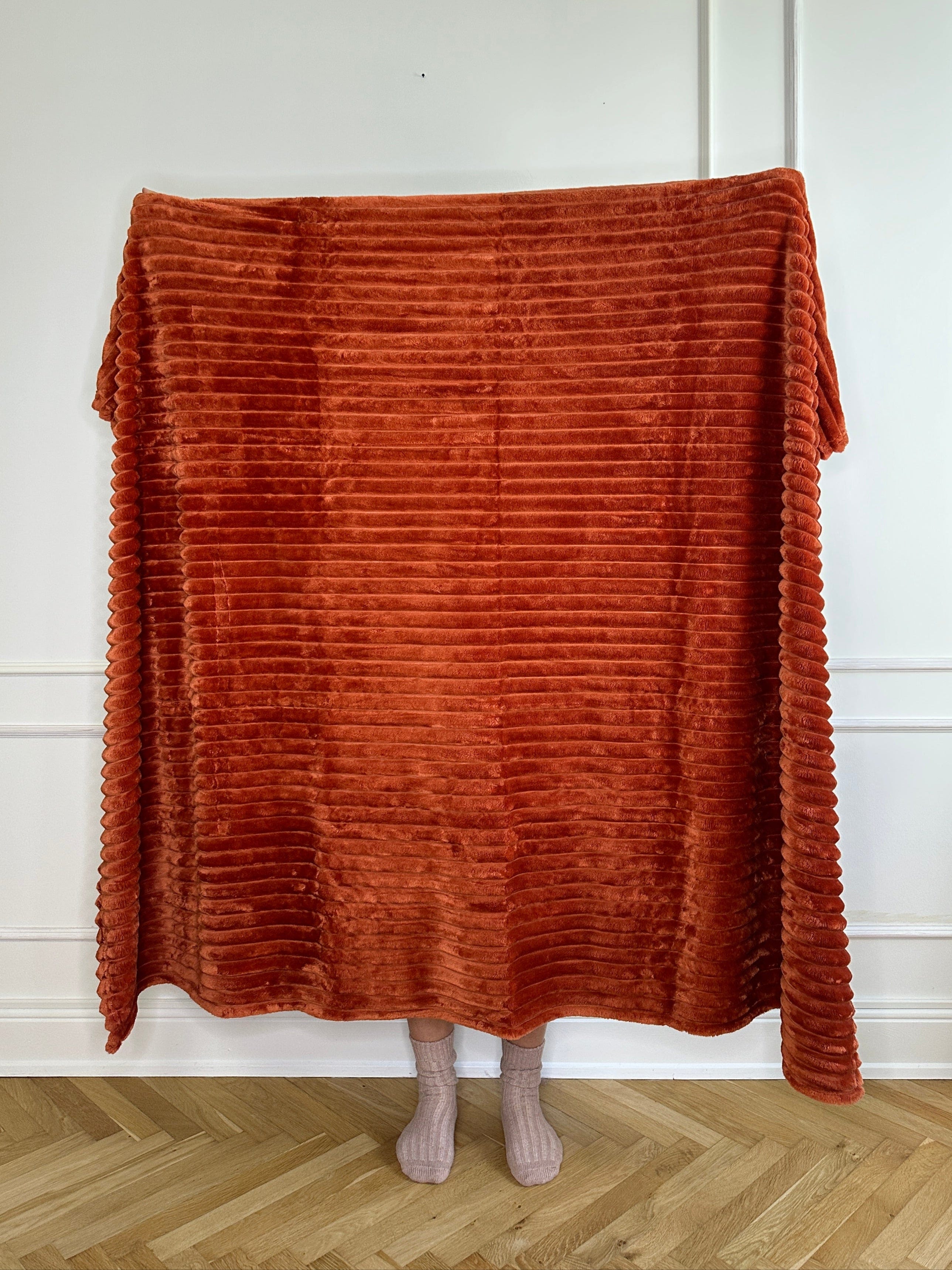 Otherstuff Plaid Luxus Fleece plaid i Orange (150x200cm) otherstuff