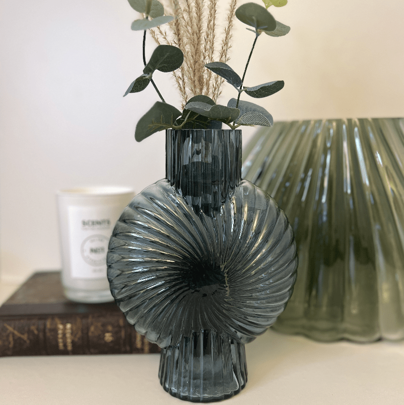 OtherStuff vase Vase i glas, blå otherstuff