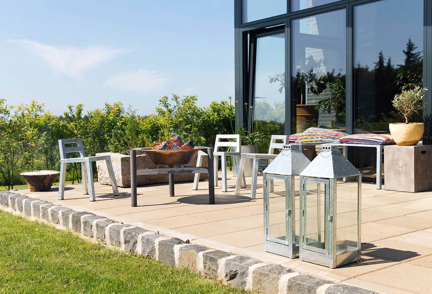 A2 Living Lanterne Galvanized Maxi Lantern 5714045000448 otherstuff