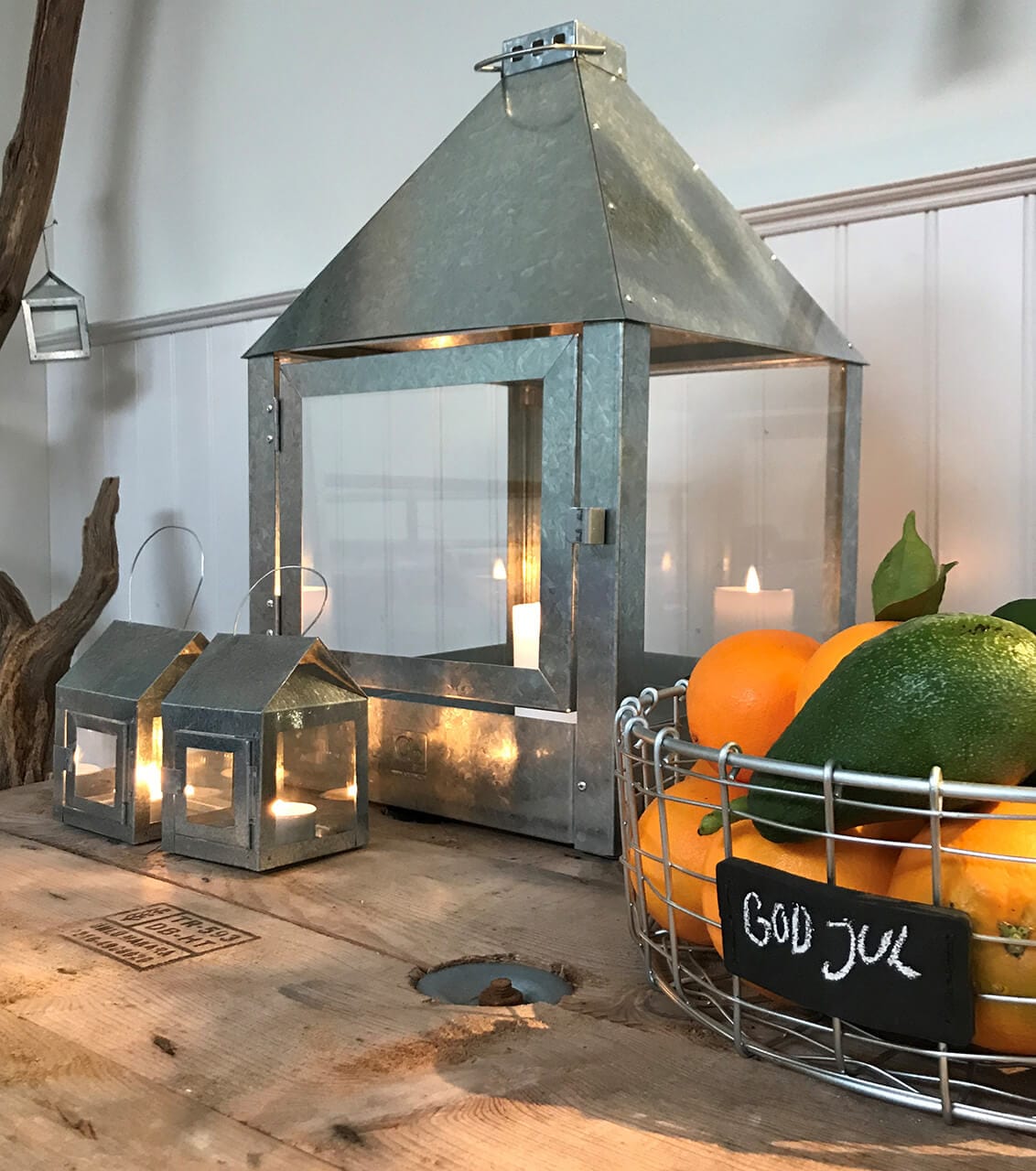 A2 Living Lanterne Galvanized Mega Quadro Lantern 5714045000462 otherstuff