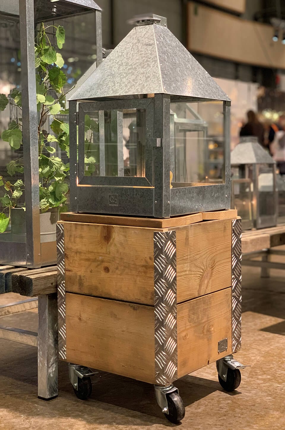 A2 Living Lanterne Galvanized Mega Quadro Lantern 5714045000462 otherstuff