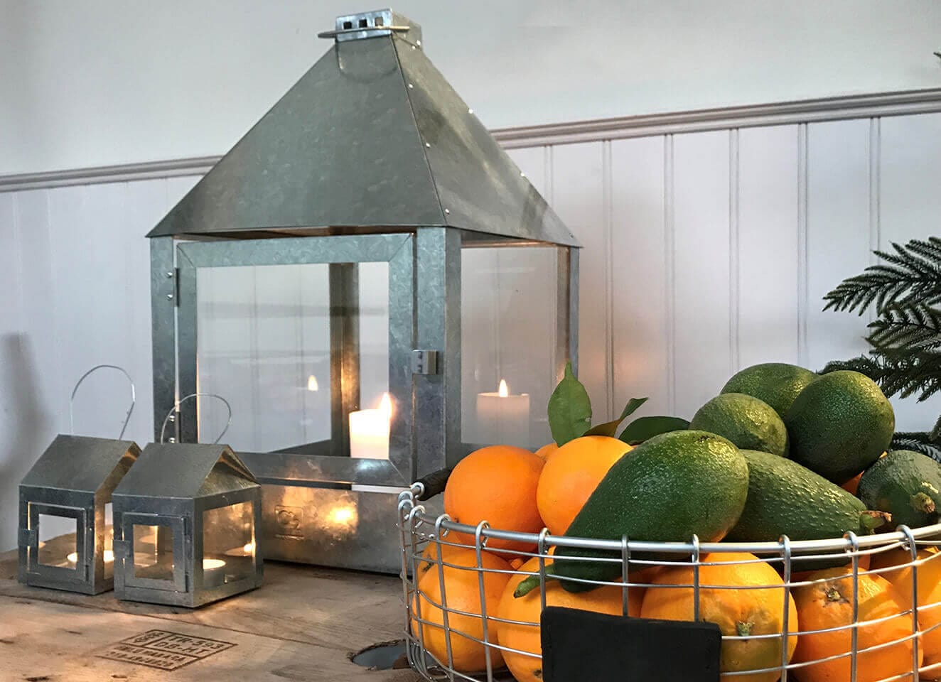 A2 Living Lanterne Galvanized Mega Quadro Lantern 5714045000462 otherstuff