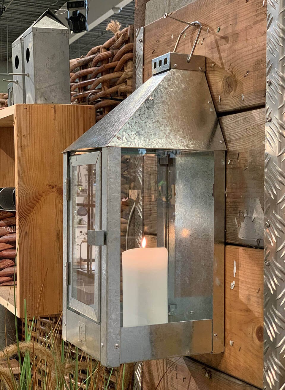 A2 Living Galvanized Midi Wall Lantern 5714045004842 otherstuff