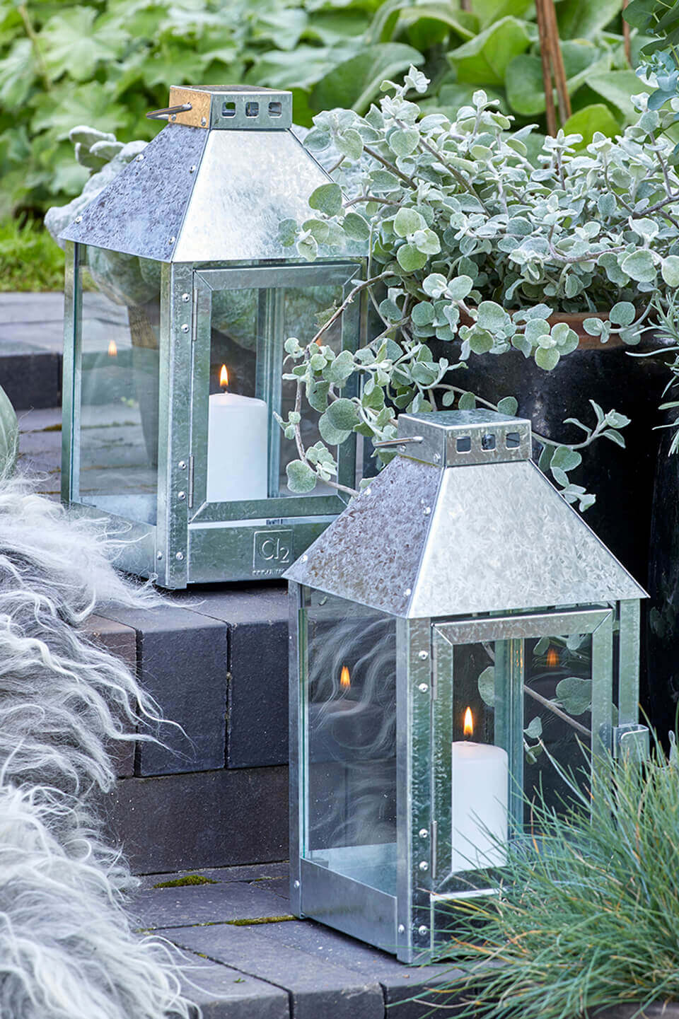 A2 Living Lanterne Galvanized Mini Lantern 5714045000417 otherstuff