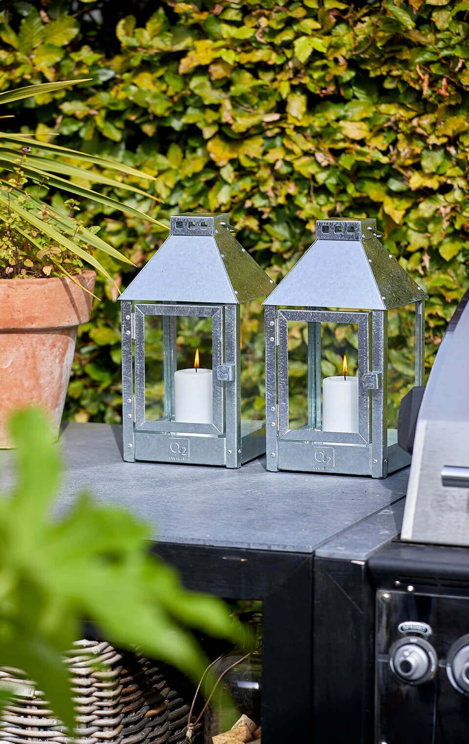 A2 Living Lanterne Galvanized Mini Lantern 5714045000417 otherstuff