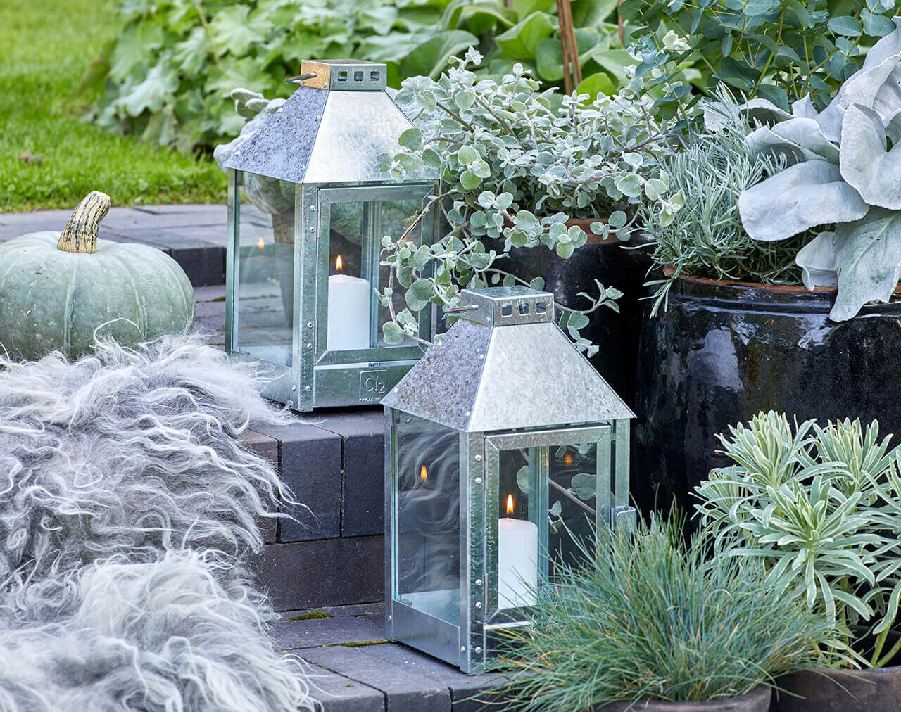 A2 Living Lanterne Galvanized Mini Lantern 5714045000417 otherstuff