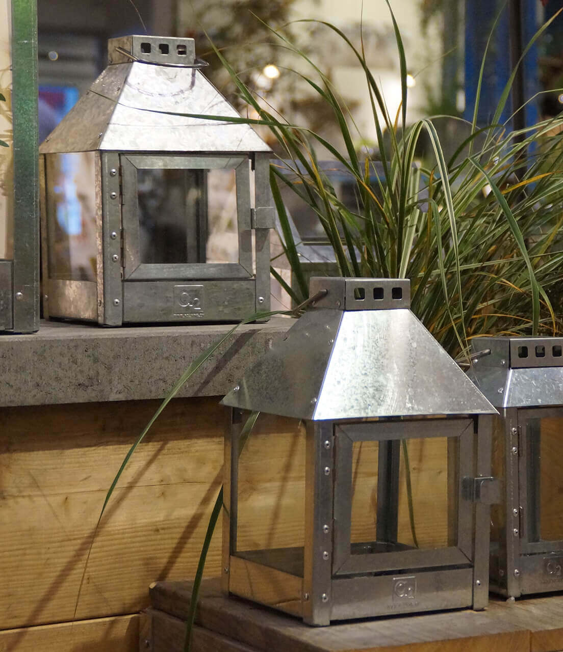 A2 Living Galvanized Mini Quadro Lantern 5714045000424 otherstuff