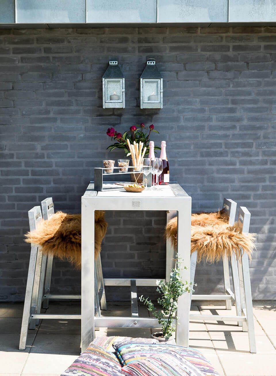 A2 Living Galvanized Mini Wall Lantern 5714045000516 otherstuff