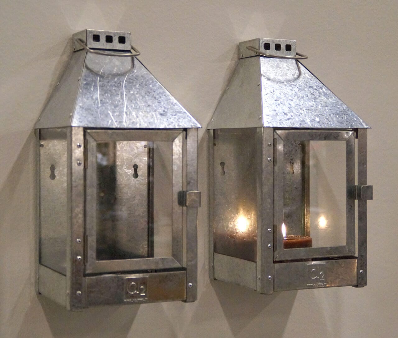 A2 Living Galvanized Mini Wall Lantern 5714045000516 otherstuff