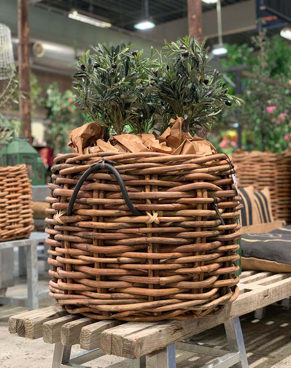 A2 Living Mega Low Round Rattan Basket 5714045004903 otherstuff