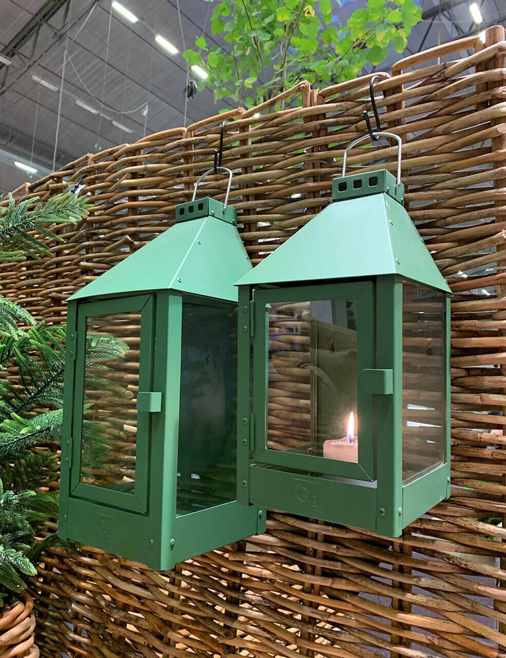 A2 Living Olive Green Midi Wall Lantern 5714045004866 otherstuff