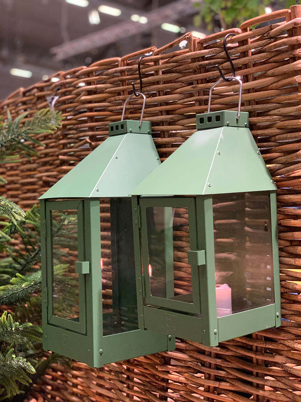 A2 Living Olive Green Midi Wall Lantern 5714045004866 otherstuff