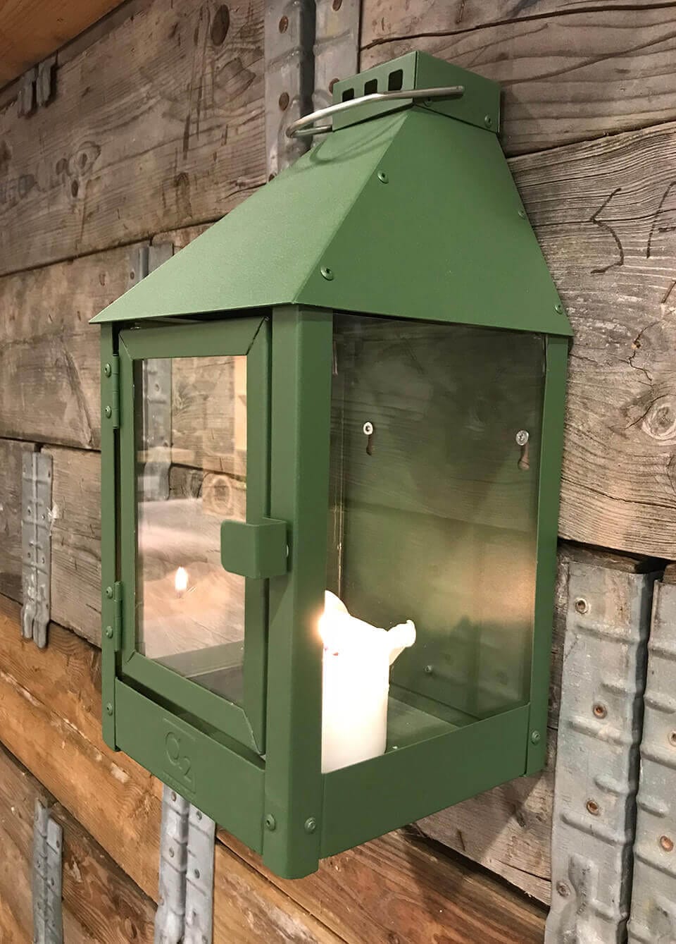 A2 Living Olive Green Mini Wall Lantern 5714045004453 otherstuff