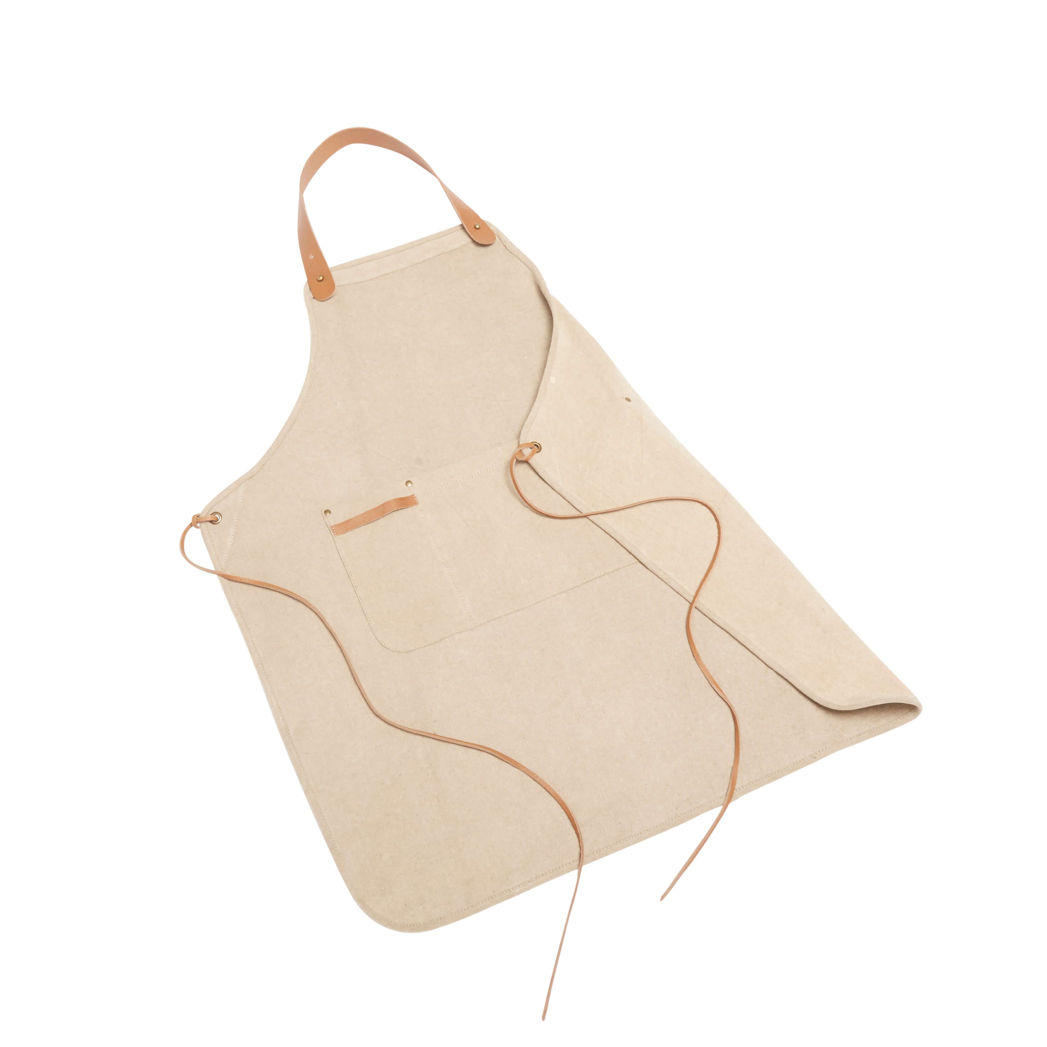 Hunter - Forklæde, beige fra Muubs - Otherstuff.dk