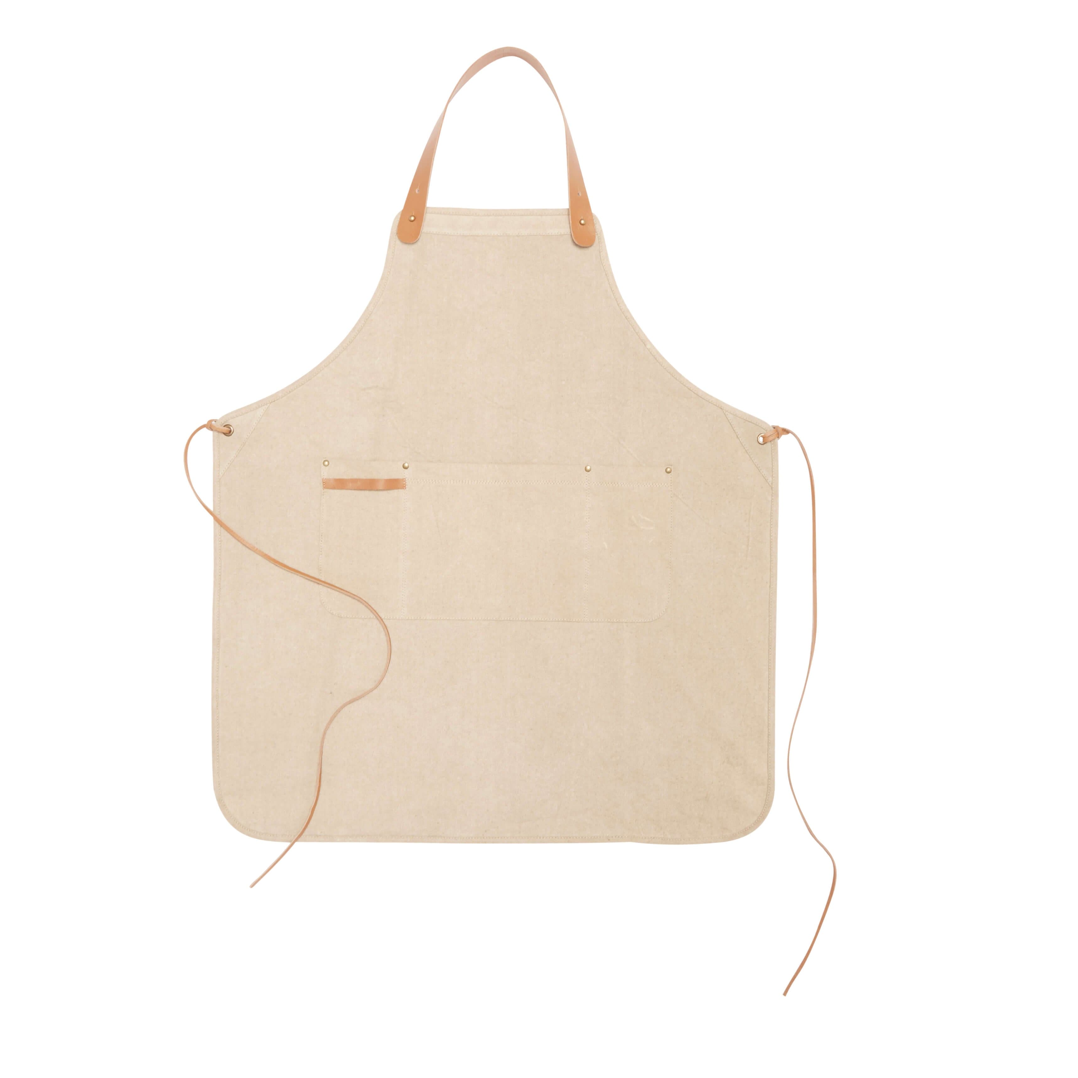 Hunter - Forklæde, beige fra Muubs - Otherstuff.dk