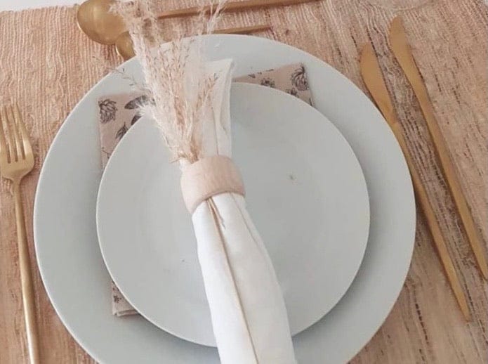 Dækkeservietter - Naturflet sæt af 4 stk. - OtherStuff.dk