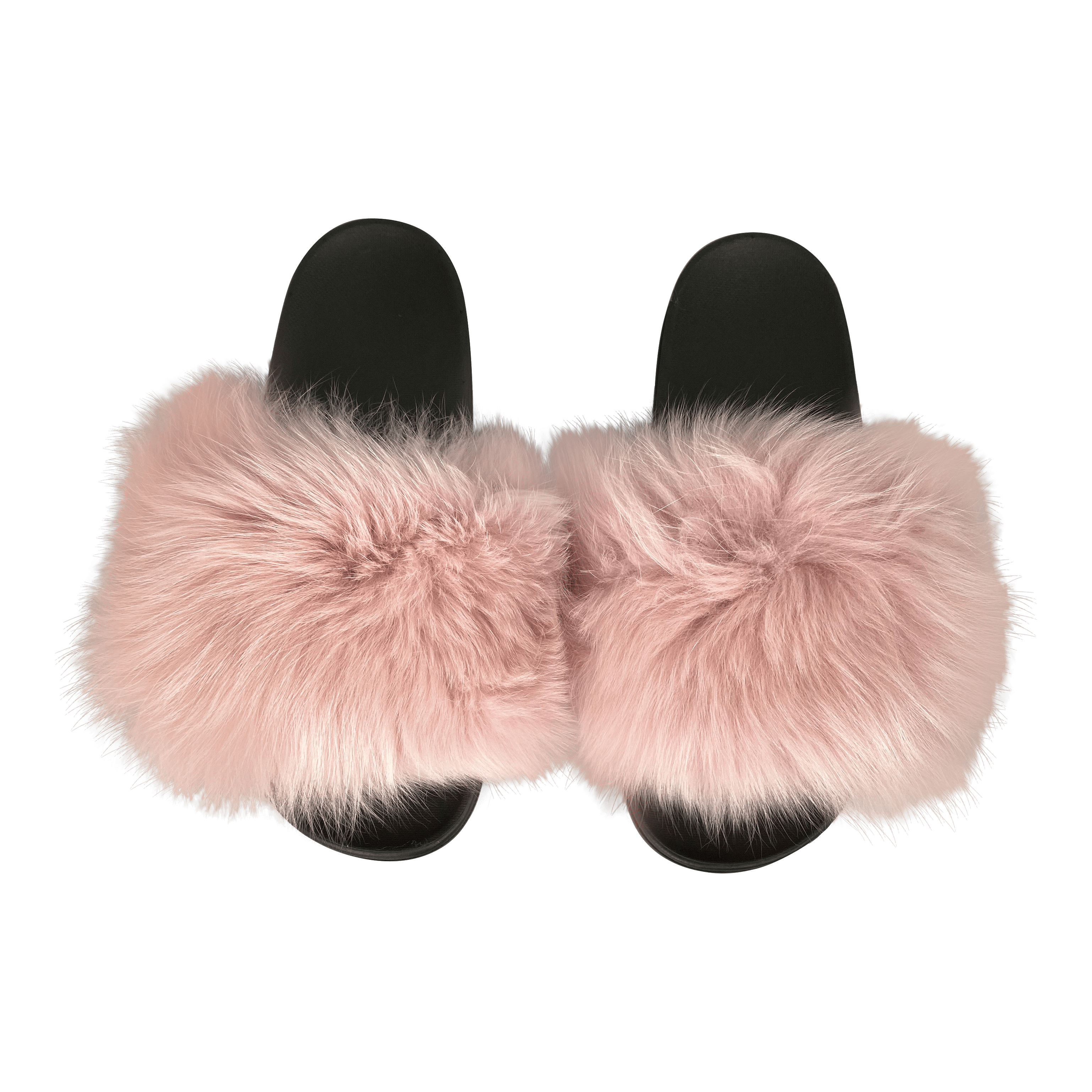 Pels slippers, fur Gammel rosa – OtherStuff
