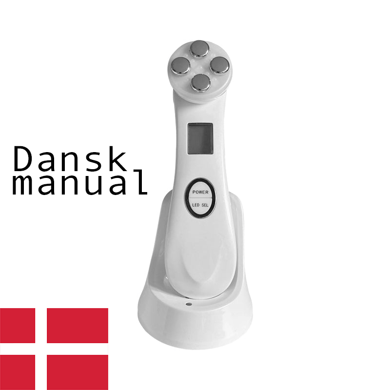 EMS opstrammende Face-Lift m. microstrøm - dansk manual