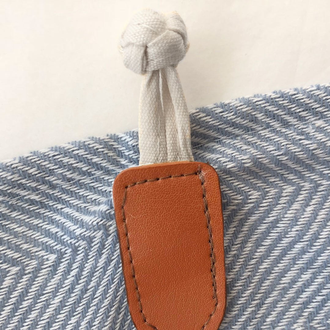 Hamam Håndklæde Dusty Blue - billede af detaljer 2