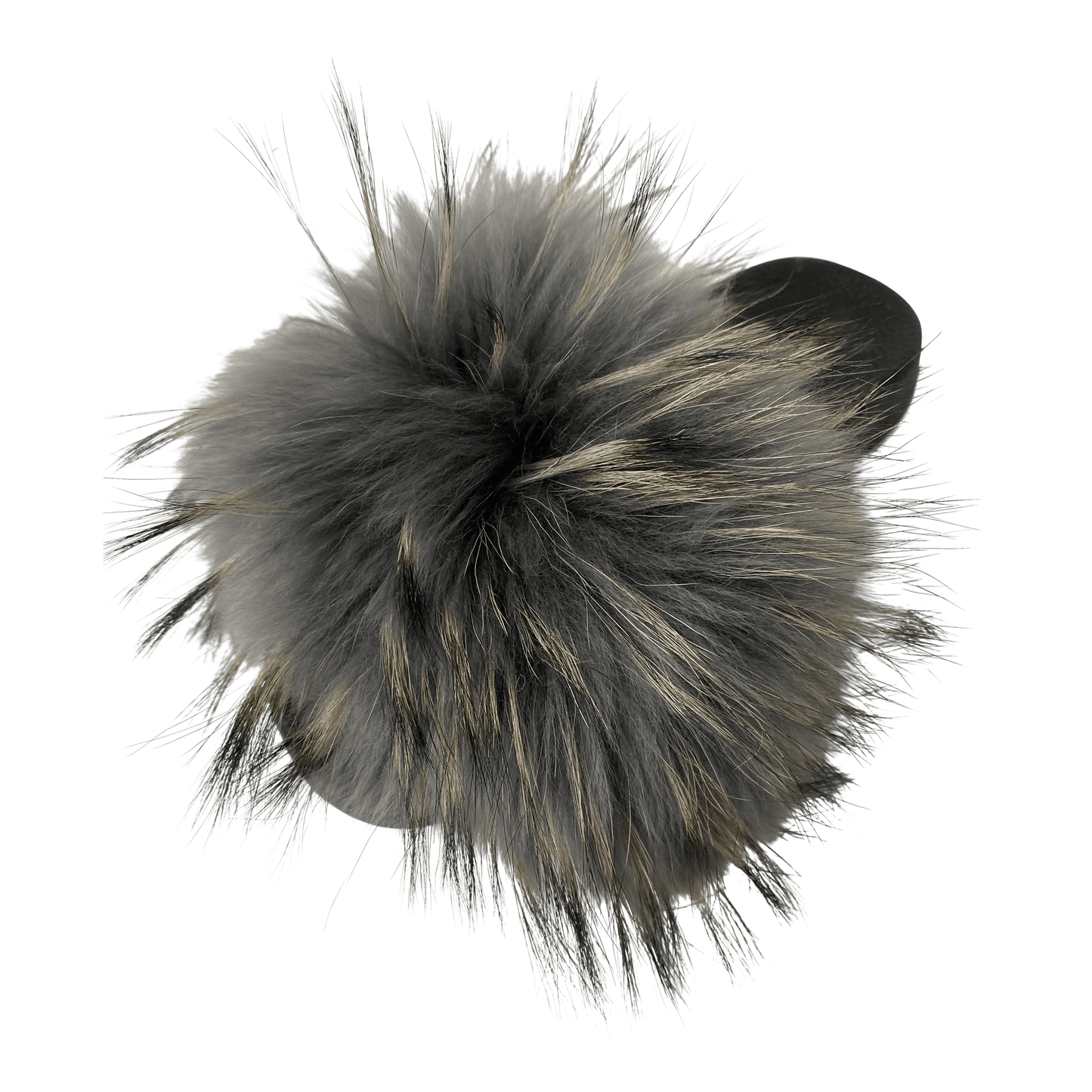 Pels Slippers - Grå i Fox fur - 1