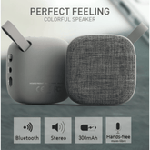 Højttaler - Kompakt og med bluetooth - Grå - OtherStuff.dk