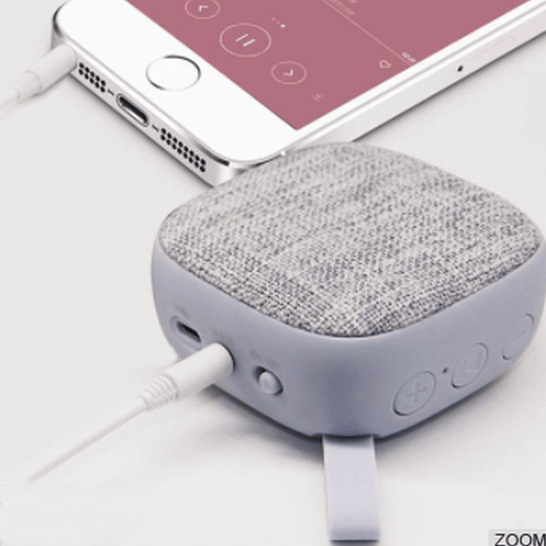 Højttaler - Kompakt og med bluetooth - Grå - OtherStuff.dk