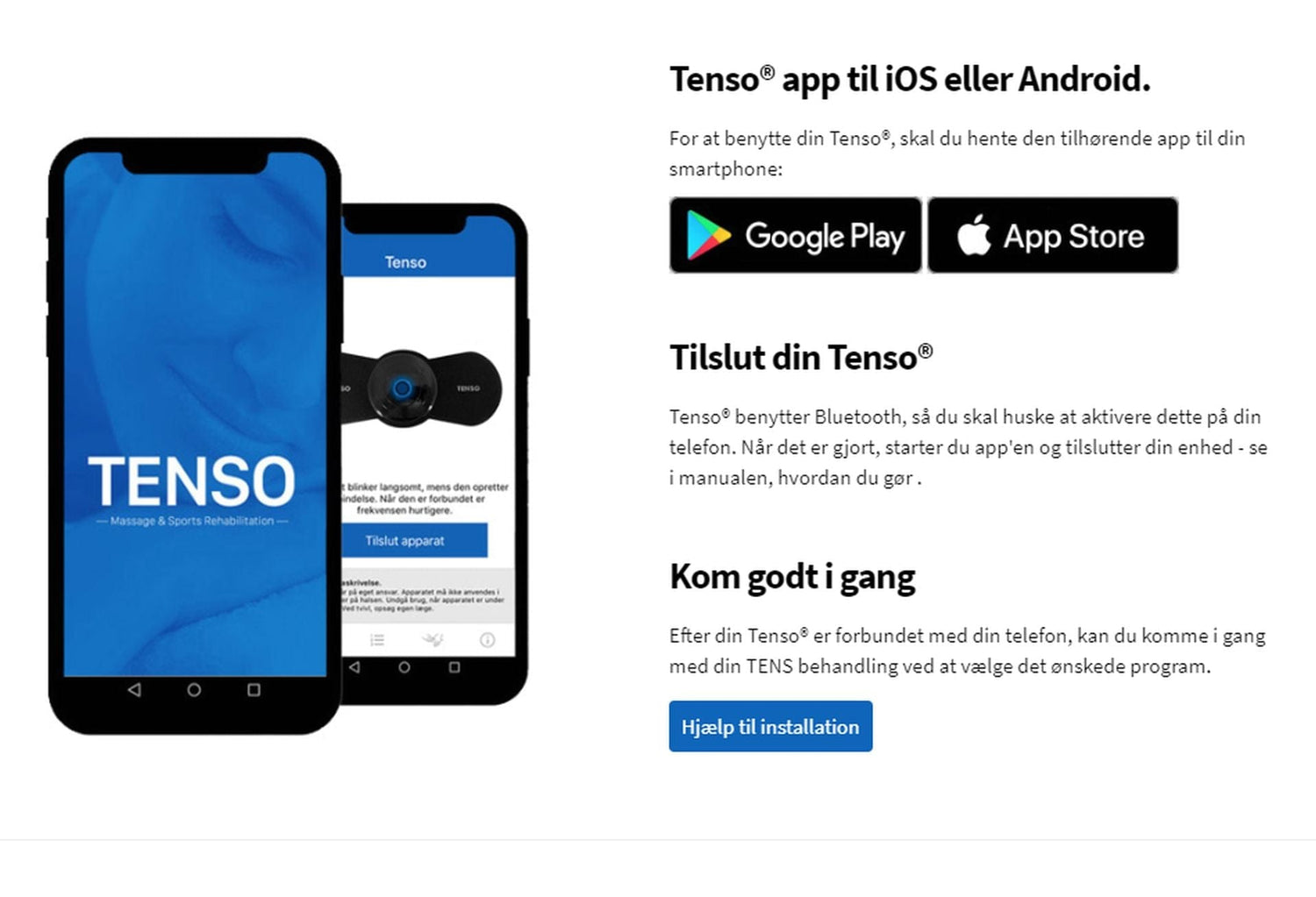 TENSO smertelindring app løsniTENSO - Smertelindring App Løsning + 5 Padsng + 5 pads - OtherStuff.dk