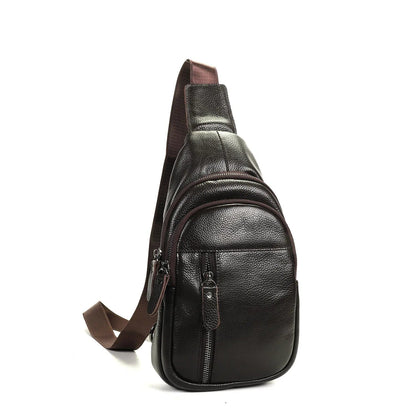 OtherStuff Tasker Crossbody taske i 100% skind - Mørk Brun otherstuff