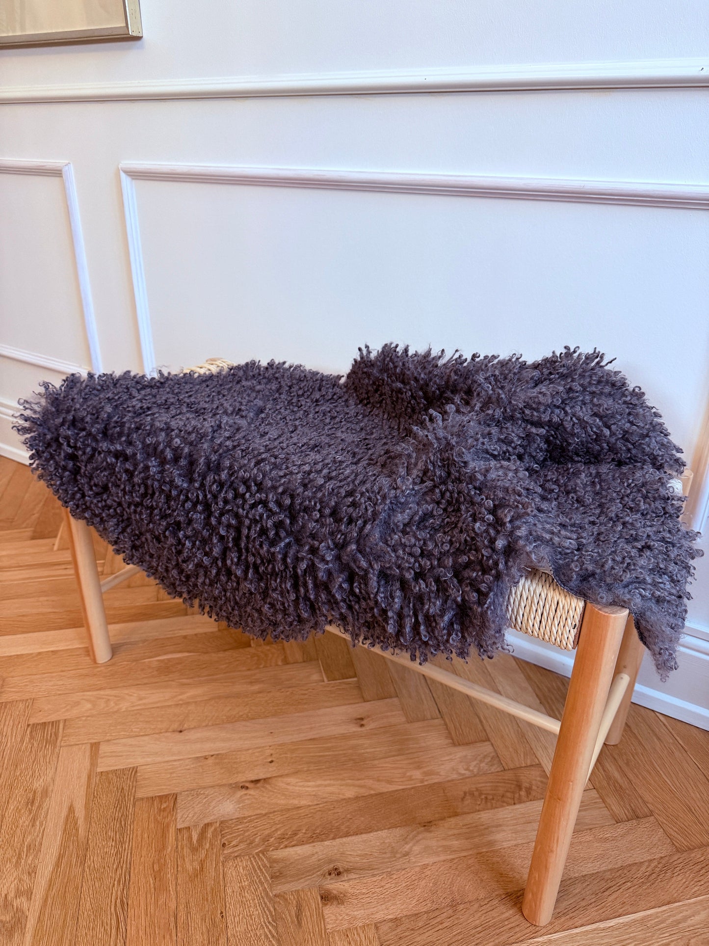 OtherStuff Lammeskind Faux fur lammeskind - Grå otherstuff