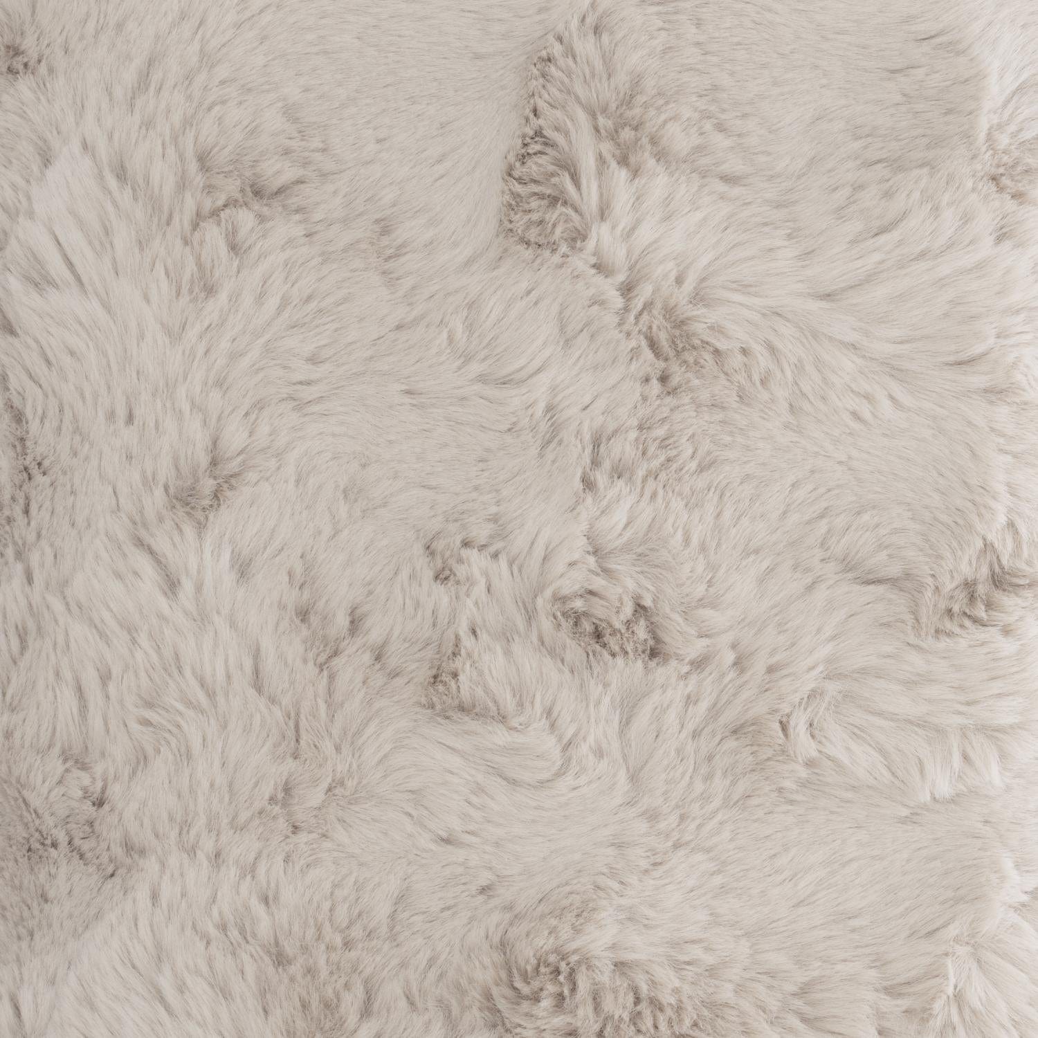 OtherStuff Lammeskind Faux fur tæppe - Beige otherstuff