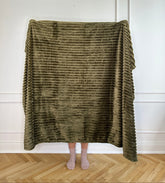 Otherstuff Plaid Luxus Fleece plaid i grøn (150x200cm) otherstuff