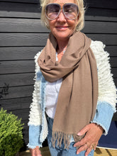 OtherStuff Tørklæde og sjal Sjal i 100% Viscose - Camel (180x80 cm) otherstuff
