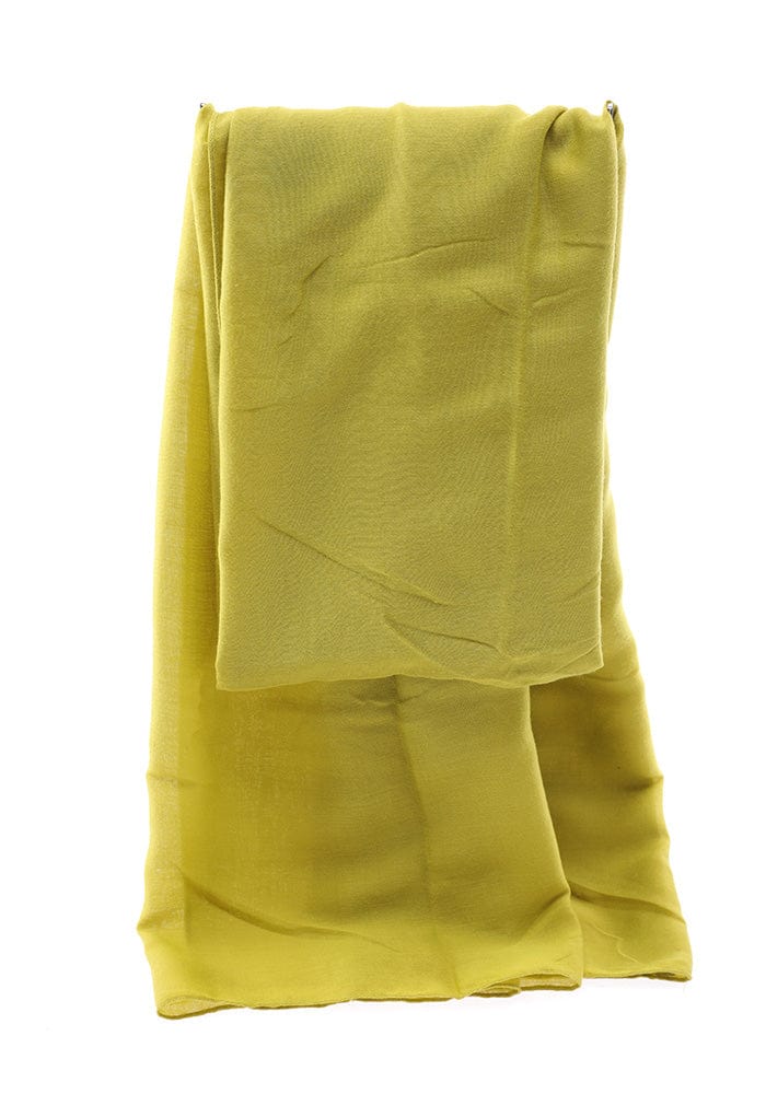 OtherStuff Tørklæde og sjal Sjal i 100% Viscose - Lime (Str. 180x90 cm) otherstuff