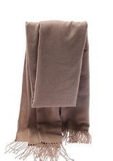 OtherStuff Tørklæde og sjal Sjal i 100% Viscose - Mud bown (Str. 180x80 cm) otherstuff