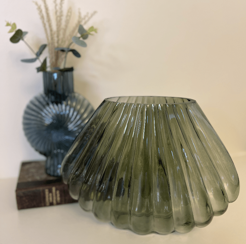 OtherStuff vase Vase i mundblæst glas, grøn otherstuff
