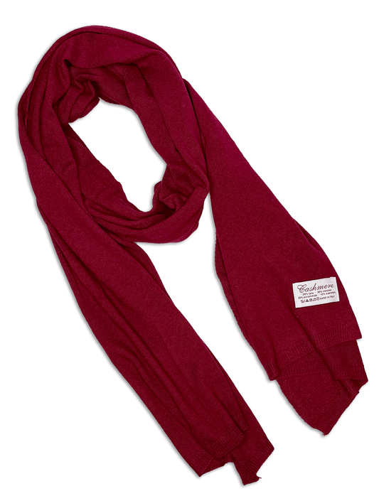 Uldplaiden.dk Halstørklæde i 10% cashmere - Bordeaux otherstuff