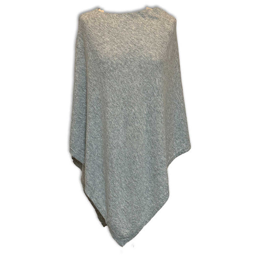 Uldplaiden.dk Poncho i 10% Cashmere - Lysegrå otherstuff