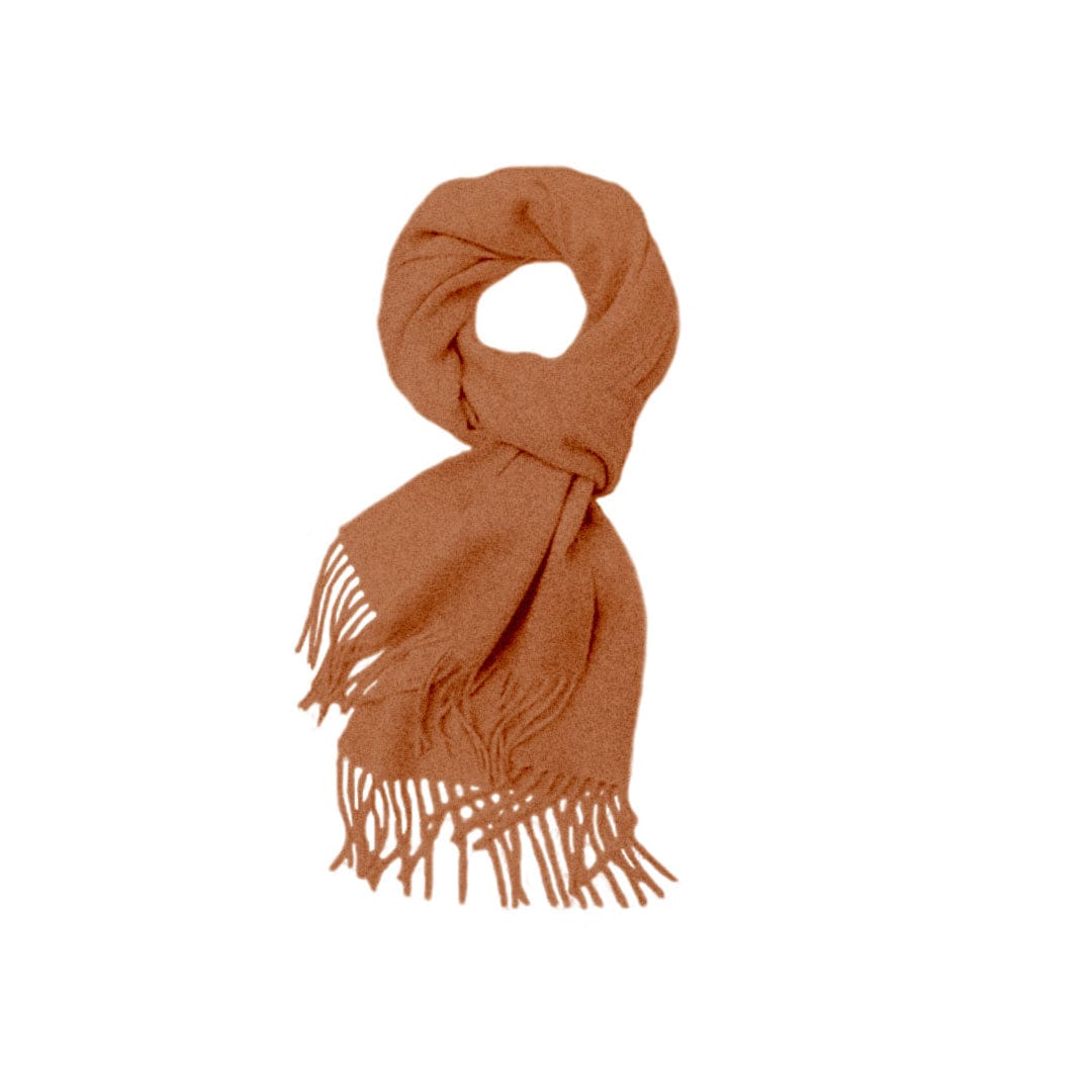 Uldplaiden Tørklæder og sjaler Halstørklæde i 100% Cashmere -  Camel (30 x 180 cm) otherstuff