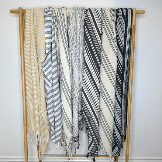 Uldplaiden tæppe Hamam håndklæde i bomuld - Skagen (90x170 cm) otherstuff