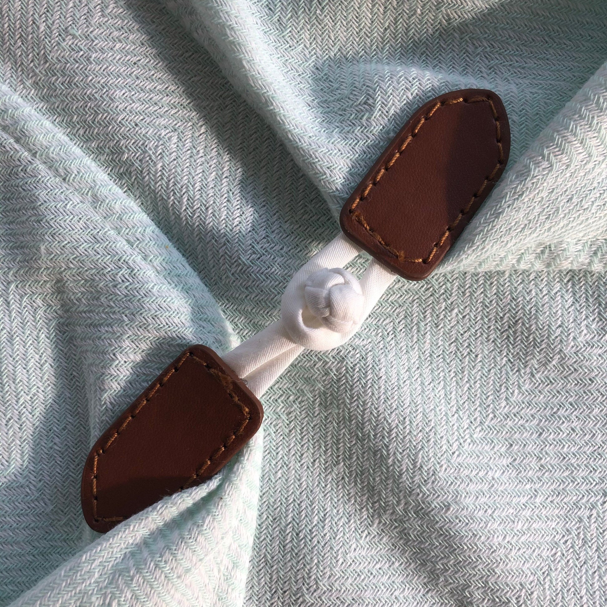 Uldplaiden Tørklæder og sjaler Strandponcho - Mintgrøn (100x180 cm) otherstuff