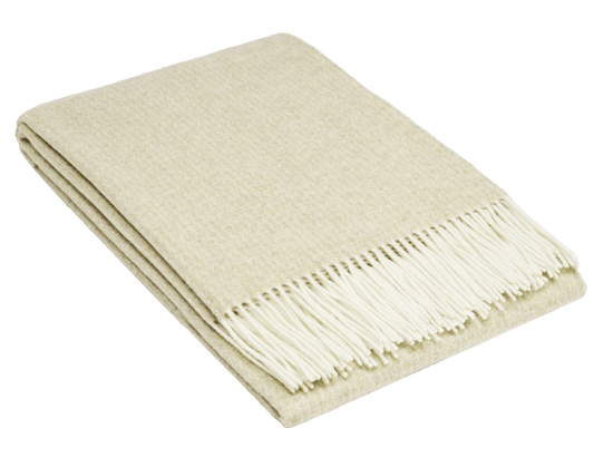 Uldplaiden Uldplaid Uldplaid i 10% Cashmere - Sand (140x200 cm) otherstuff