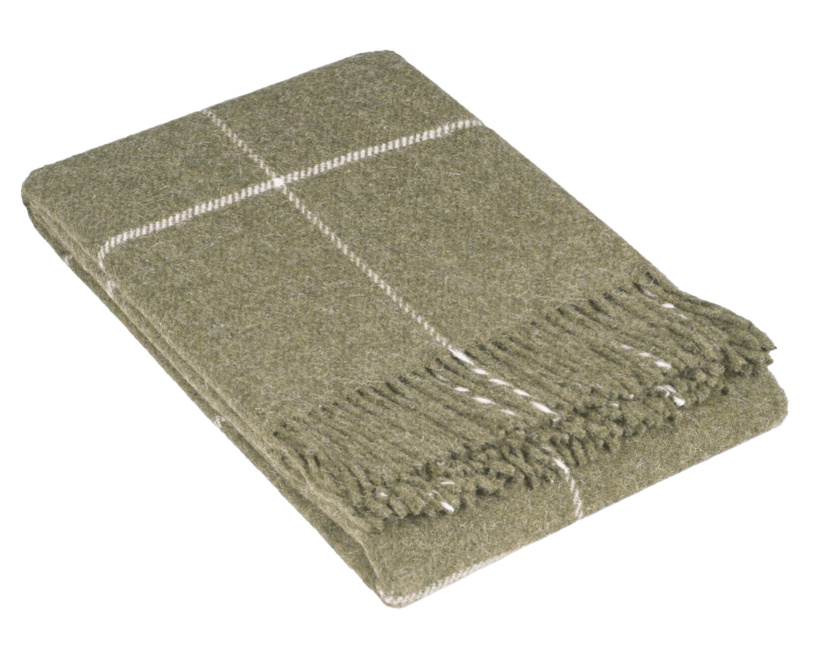 Uldplaiden Uldplaid Uldplaid i 100% uld - Natur Tern (140x200 cm) otherstuff