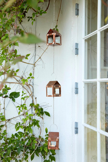 A2 Living 3 Copper Hanging Lanterns (on chain) 5714045005399 otherstuff