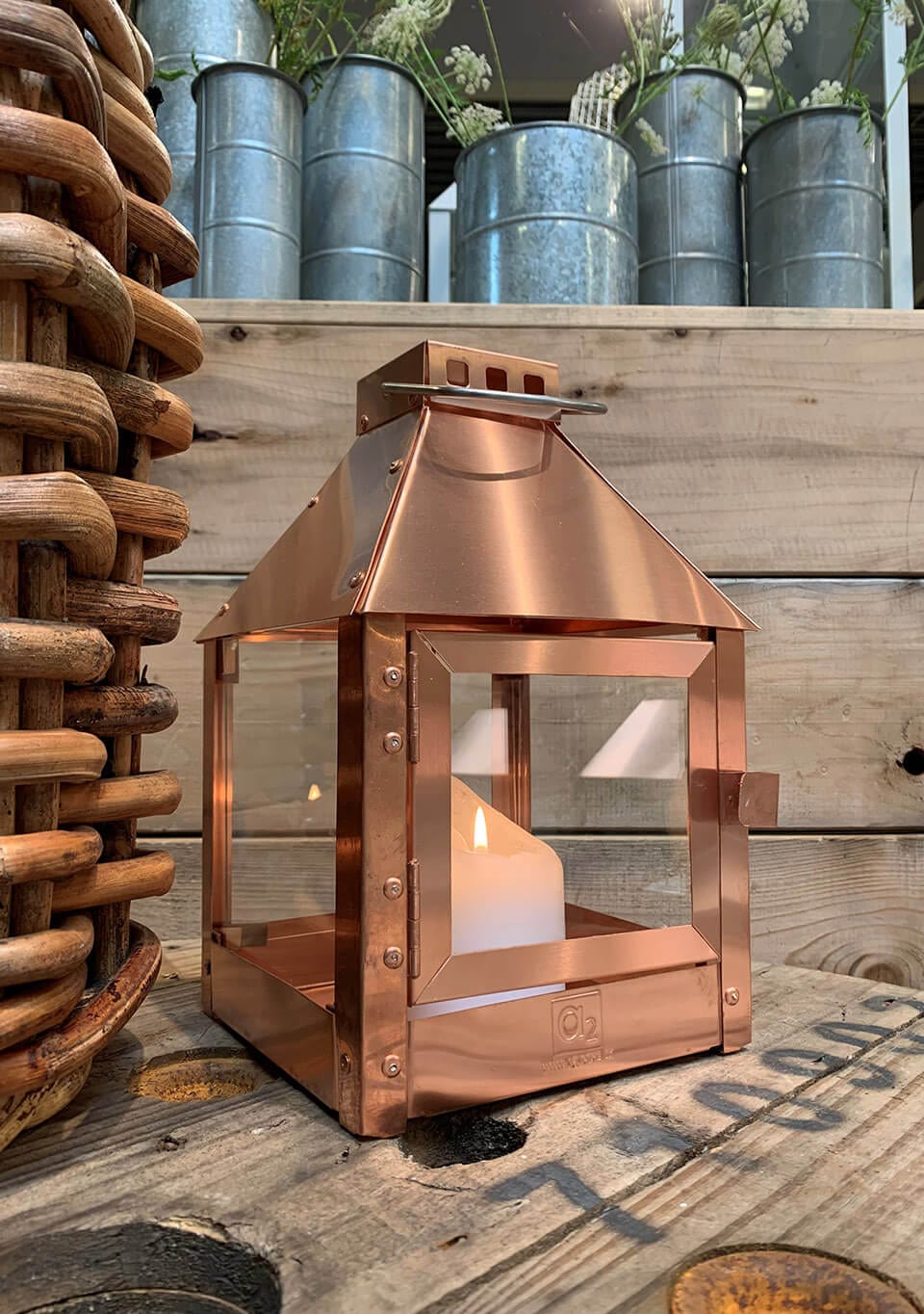 A2 Living Copper Mini Quadro Lantern 5714045005177 otherstuff