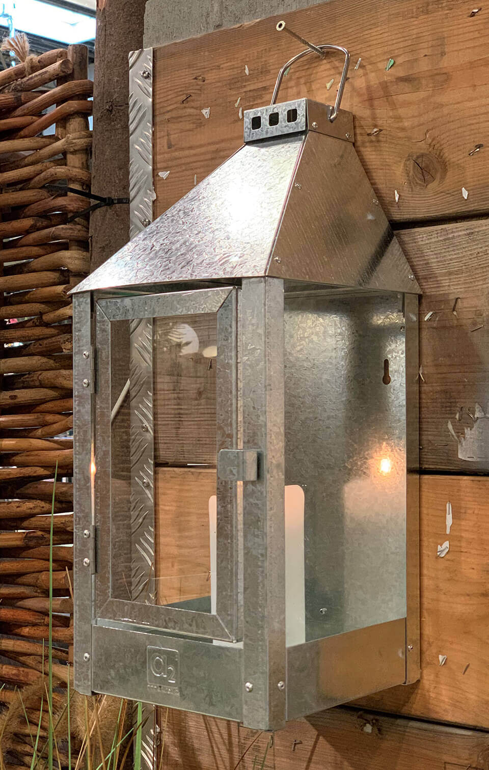 A2 Living Galvanized Midi Wall Lantern 5714045004842 otherstuff
